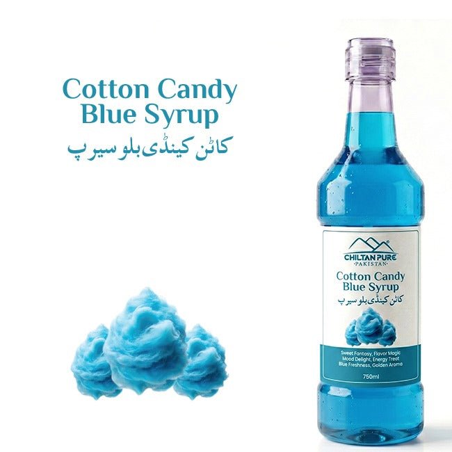 Blue Cotton Candy Syrup / بلیو کاٹن کینڈی سیرپ - ChiltanPure
