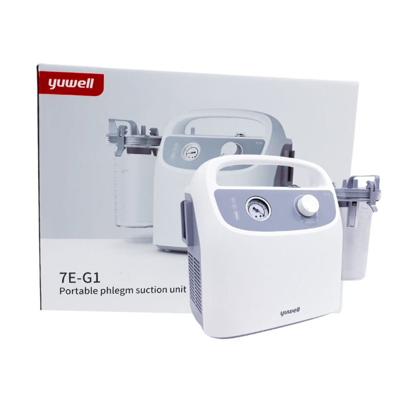 Yuwell 7E G1 Portable Phlegm Suction Unit - The Healthcare Shop Pakistan
