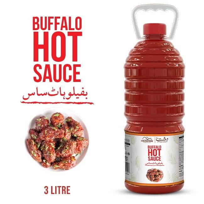 Buffalo Hot Sauce 3 Liter Bulk For HORECA Family, Hotels, Restaurants, Catering ,Cafes. - ChiltanPure