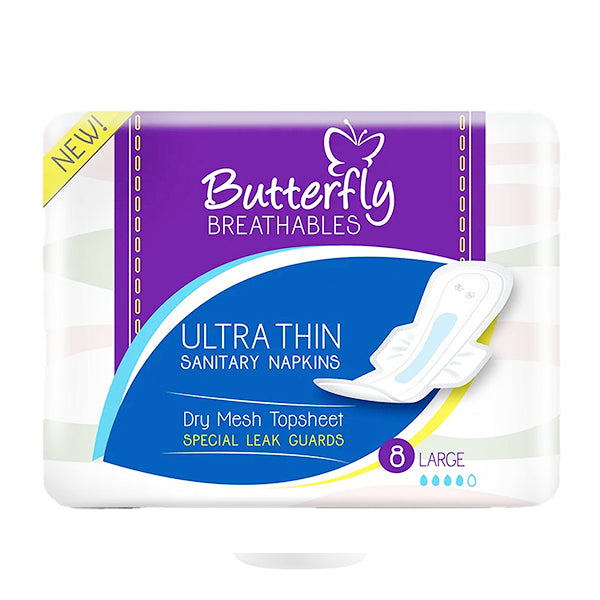 Butterfly Sanitary Napkin Medium 8Pcs