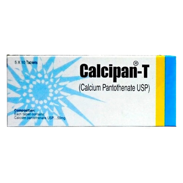Calcipan-T Tablets (1 Box = 5 Strips) (1 Strip = 10 Tablets)