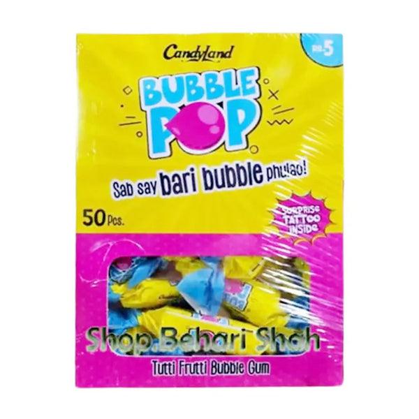 Candyland Bubble Pop Tutti Frutti Bubble Gum