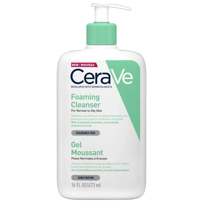 Cerave Cream Cleanser Foaming Facial Cleanser Gel Moussant 473Ml