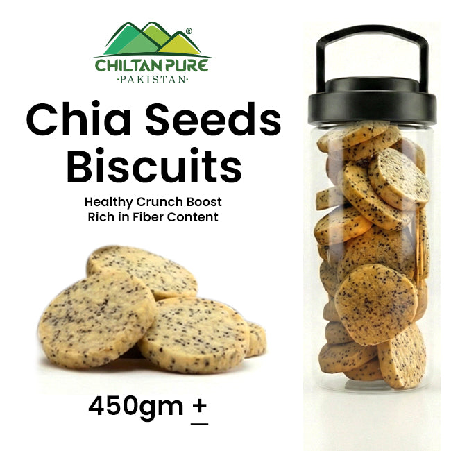 Chia Seed Biscuits Cookies / Made With Organic Desi Butter, Bakery Biscuit