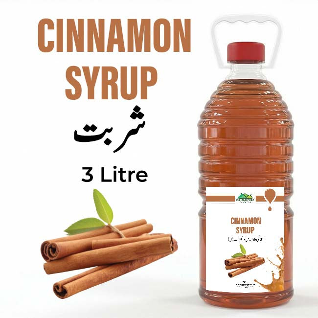 Cinnamon Syrup / Daar Cheeni Sharbat / 3 Liter Institutional Bulk For HORECA Family, Hotels, Restaurants, Catering, Cafes