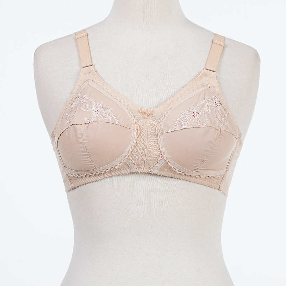 Belleza Lingerie Classic Cotton Bra - Skin 46 / G - MamasJan Lingerie