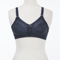 Belleza Lingerie Classic Cotton Bra - Black 46 / G - MamasJan Lingerie