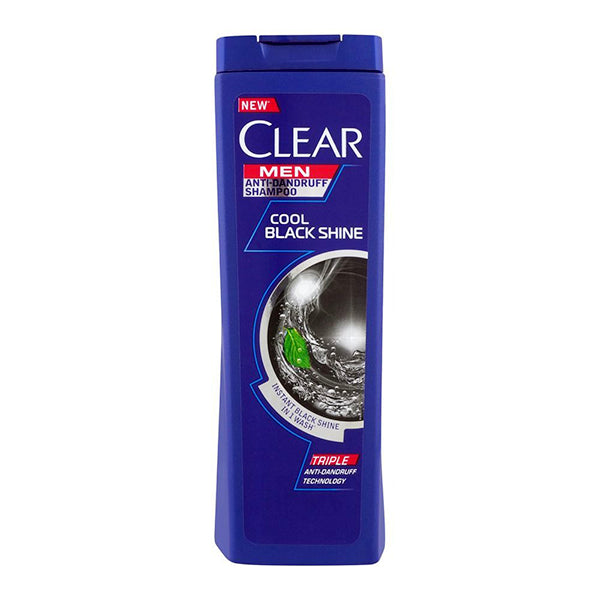 Clear Men Triple Anti-Dandruff Cool Black Shine Shampoo 380ml