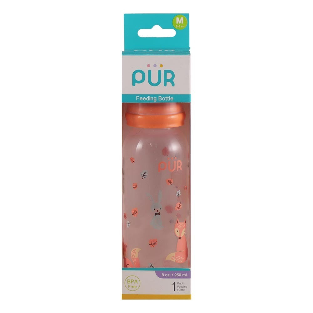 PUR ROUND BOTTLE FEEDER 250 ML 9013 PC Default Title - MamasJan Grocery Nonfood