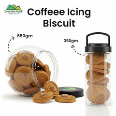 Coffee Icing Biscuit Cookies / Made With Organic Desi Butter, Bakery Biscuit - ChiltanPure