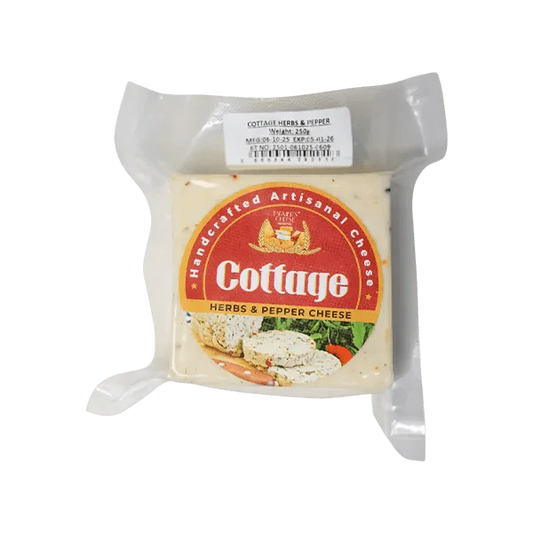 Cottage Cheese with Herbs & Pepper – Creamy, Fresh Cheese Blended with Natural Herbs and Spices - ChiltanPure