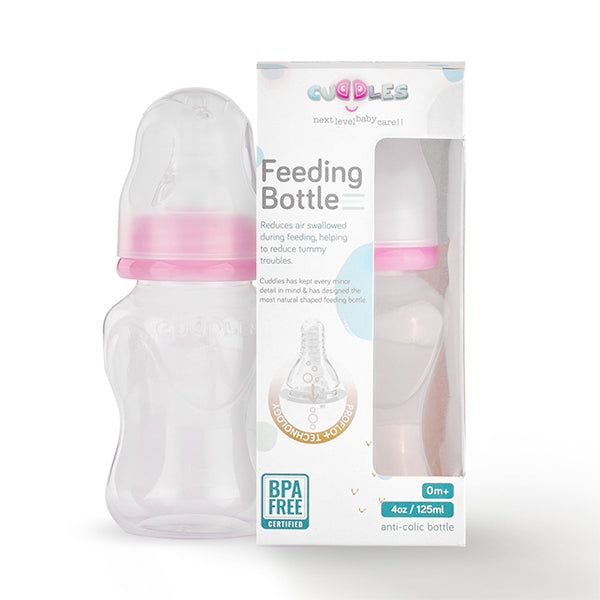 Cuddles Feeding Bottle 0m+ 125ml