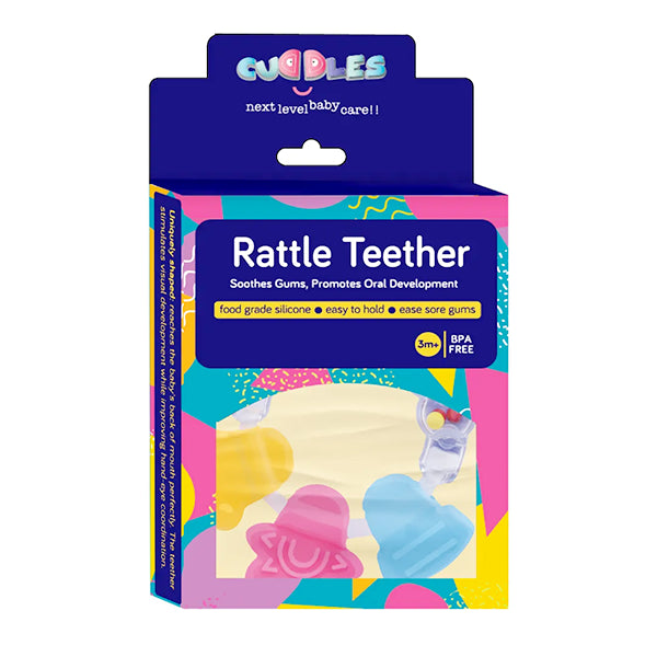 Cuddles Rattle Teether 3m+