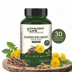 Dandelion Root Capsule 100% Natural Dandelion Root Tablets 30 Per Bottle 500mg - Mamasjan