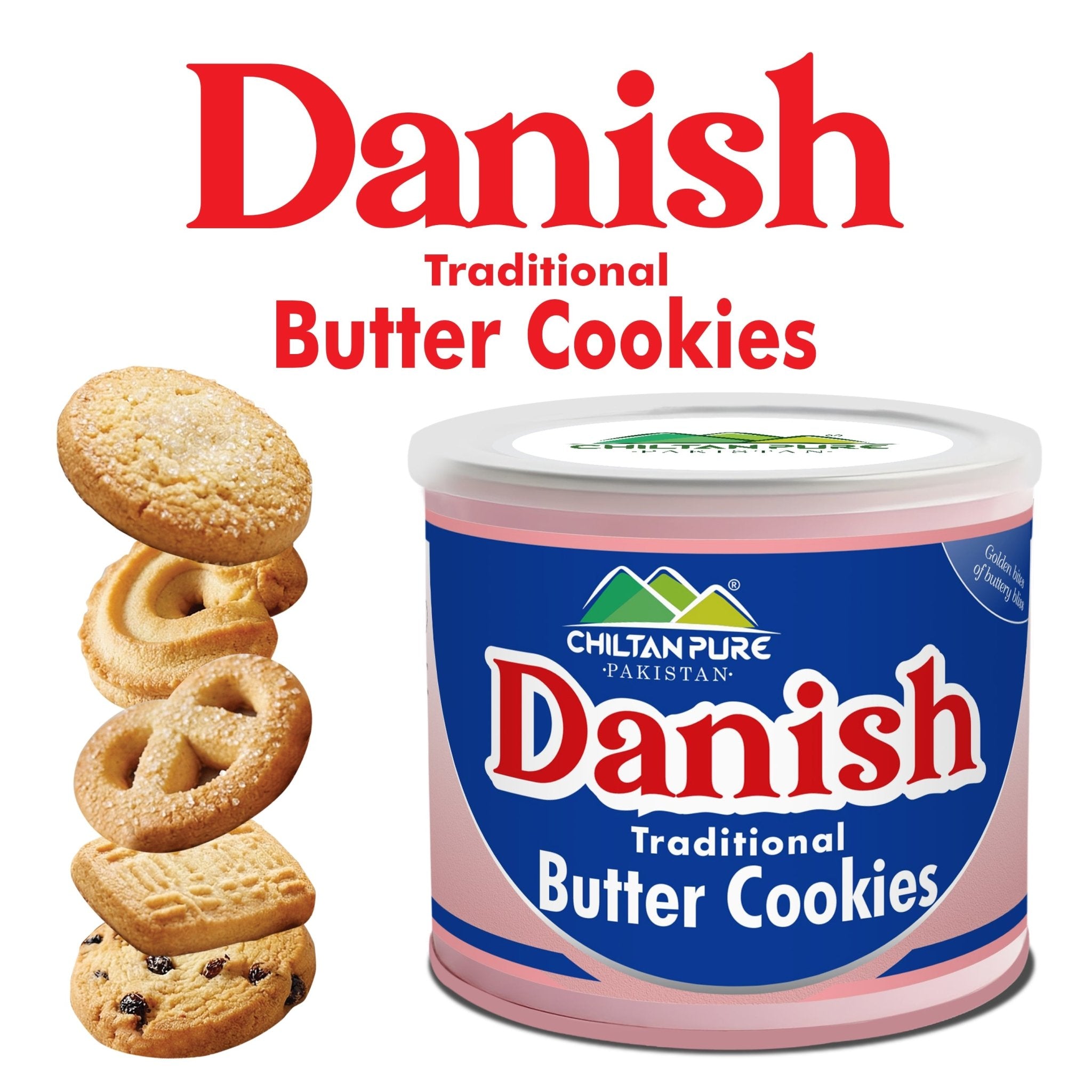 DANISH / Danisa Traditional Butter Cookies / 500g / Royal Dansk - ChiltanPure