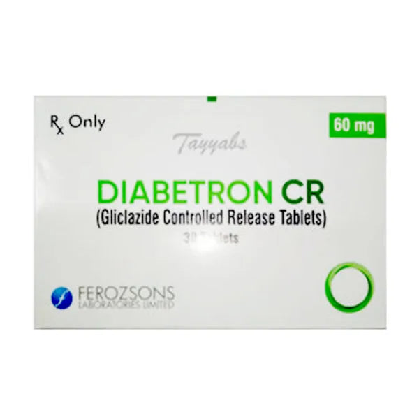 Diabetron Cr Tablets 60mg (1 Box = 30 Tablets)