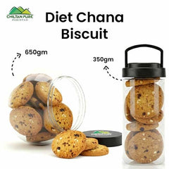 Diet Chana Biscuit Cookies / Made With Organic Desi Butter, Bakery Biscuit - ChiltanPure