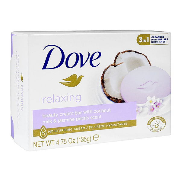Dove Relaxing Soap bar with Coconut Milk & Jasmine Petals Scent 135g