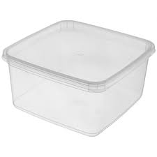 HOUSE & CO DISP RECT. CONTAINER CLEAR 2000ML 10PCS Default Title - MamasJan Grocery Nonfood