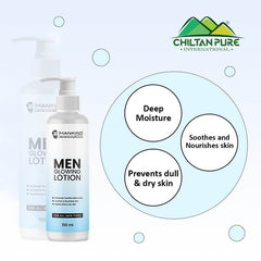 Men Glowing Lotion – Soothes & Nourishes Skin, Boosts Skin Elasticity, Enhances Youthful Skin’s Glow, Repairs Dull & Dry Skin 150ml