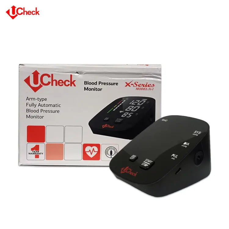 Ucheck Fully Automatic Blood Pressure Monitor Arm Type X Series X 1 - The Healthcare Shop Pakistan