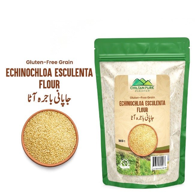 Echinochloa Esculenta Flour / جاپانی باجرہ کا آٹا / Weight 1KG - ChiltanPure