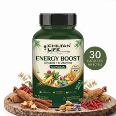 Energy Boost Capsule 100% Natural Energy Boost Tablets 30 Per Bottle 500mg - Mamasjan