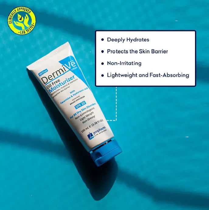 Jenpharm - Dermive Oil Free Moisturizer Buy 5 get 1 free (Pack of 6 - 100ml)