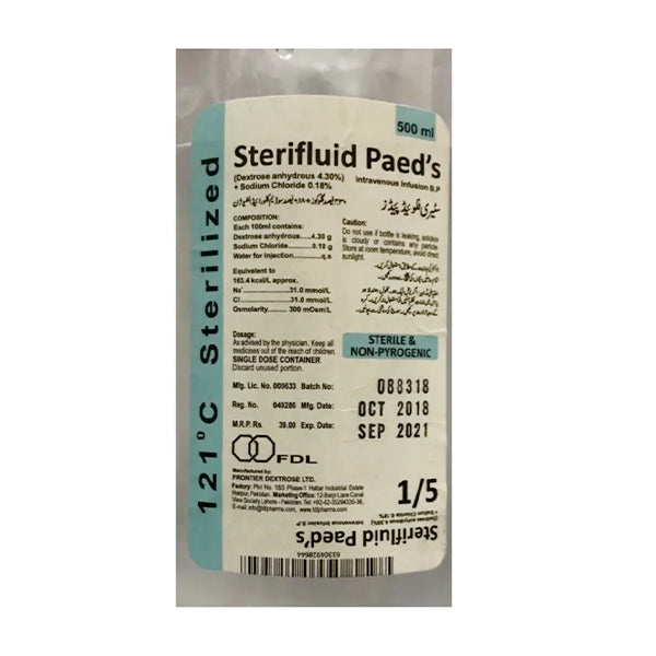 FDL Dex Infusion 5% 500ml