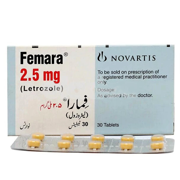Femara Tablets 2.5mg (1 Box = 3 Strips) (1 Strip = 10 Tablets)