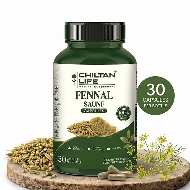 Fennal Capsule 100% Natural Fennal Tablets 30 Per Bottle - ChiltanPure