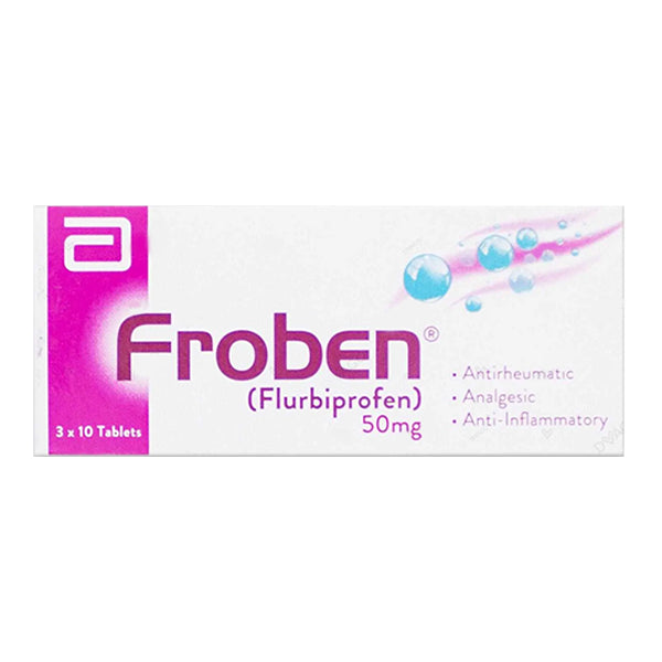 Froben Tablets 50mg (1 Box = 3 Strips) (1 Strip = 10 Tablets)