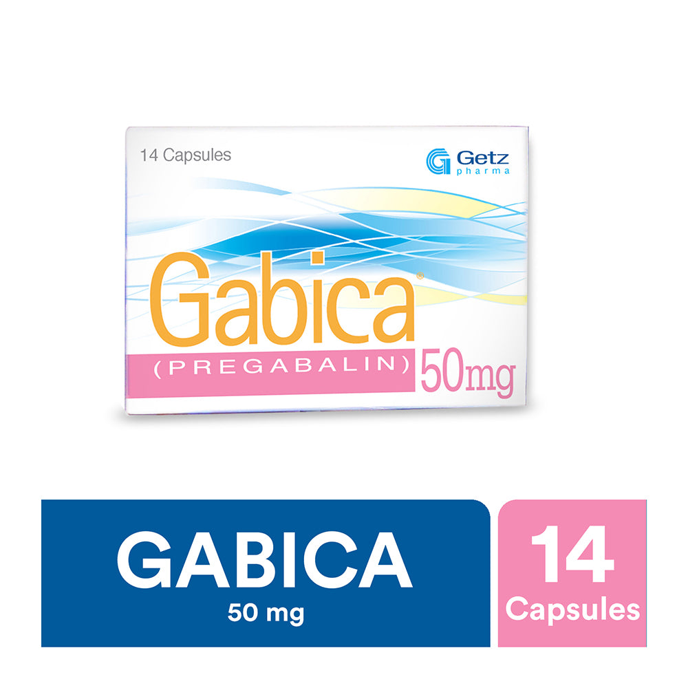 Getz Pharma Gabica Capsule, 50mg, 14-Pack product image - Mamasjan
