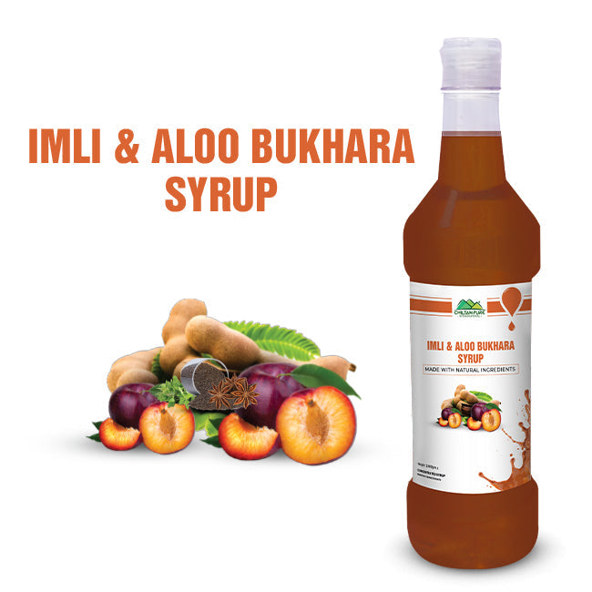 Imli & Alo Bukhara Syrup/ Sherbet A Perfect Blend of Tamarind and Plum for Refreshment 100% Organic