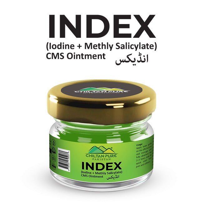 Index ( Iodine + Methyl Salicylate ) / انڈیکس ( آئیوڈین + میتھائل سیلیسیلیٹ ) - ChiltanPure