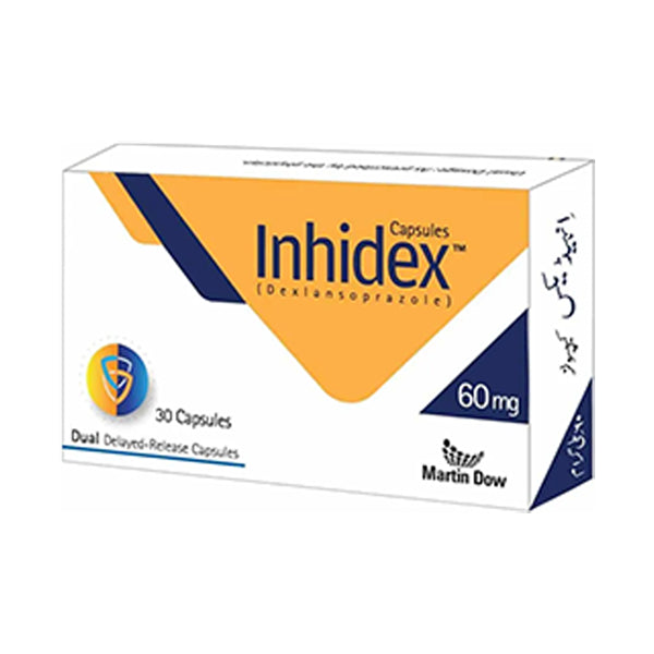 Inhidex Capsules 60mg (1 Box = 3 Strips) (1 Strip = 10 Capsules)