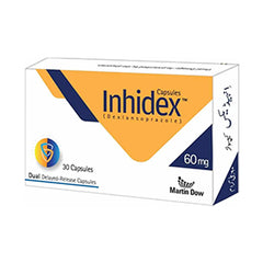 Inhidex Capsules 60mg (1 Box = 3 Strips) (1 Strip = 10 Capsules)
