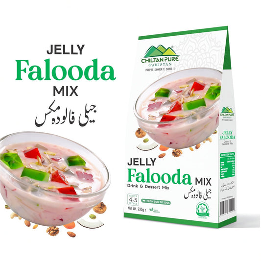 Jelly Falooda / Jelly Falooda Mix / جیلی فالودہ مکس / Jelly Flooda Recipe / 235gm± - ChiltanPure