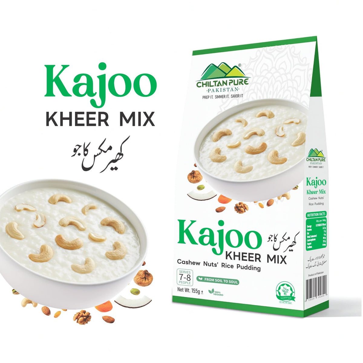 Kajoo Kheer / Kajoo Kheer Mix / کاجو کھیر مکس/ Kajoo Kheer Recipe / 155gm± - ChiltanPure