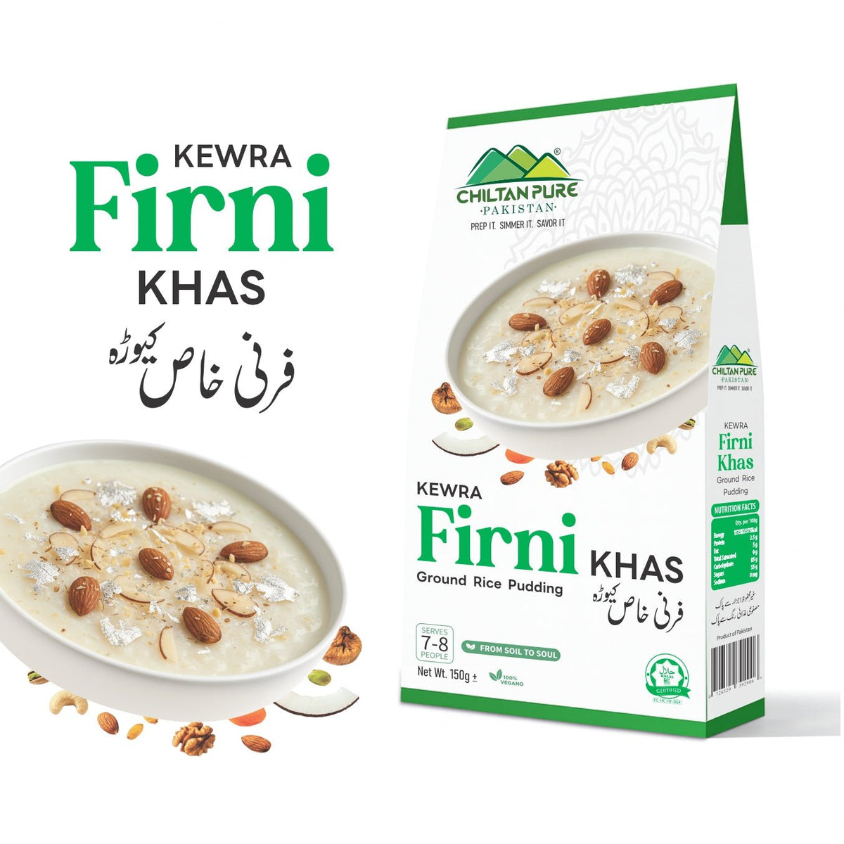 Kewra Firni / Kewra Firni Khas, کیوڑہ فرنی خاص / Kewra Firni Recipe / 150gm± - ChiltanPure