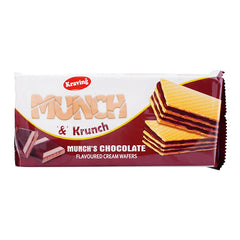 Kraving Munch & Krunch Munchs Chocolate Flavoured Cream Wafers 150g