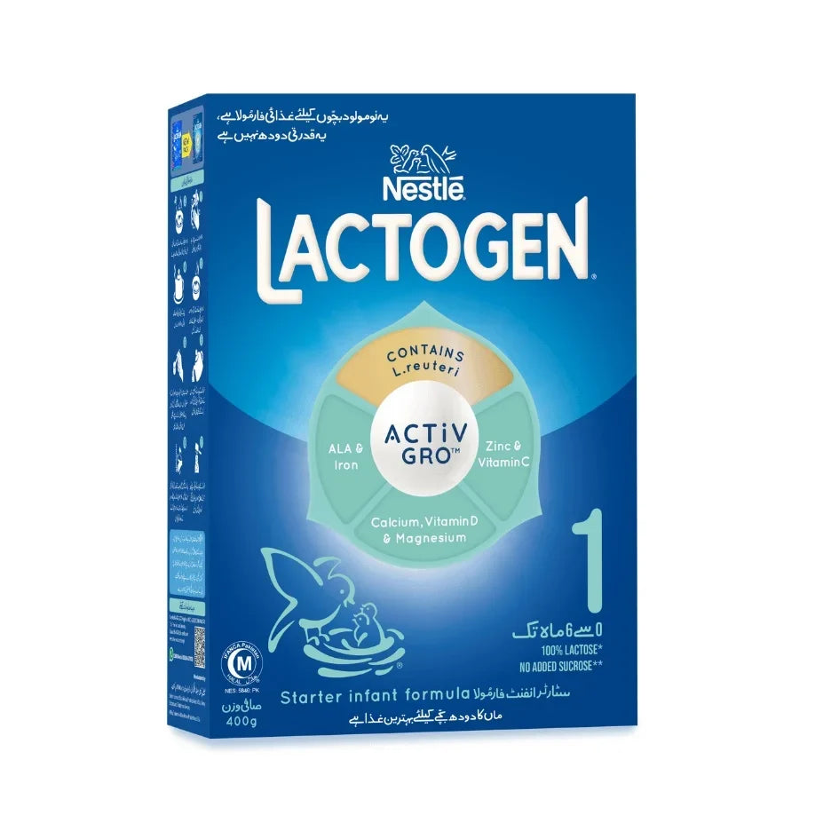 NESTLE LACTOGEN 1 MILK POWDER COMFORTIS PLUS 400 GM Default Title - MamasJan Grocery