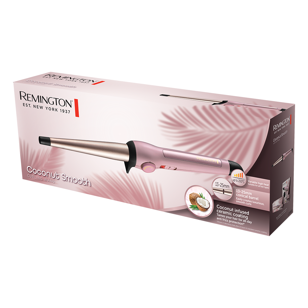 Remington Coconut Smooth Hair Curling Wand Ci5901