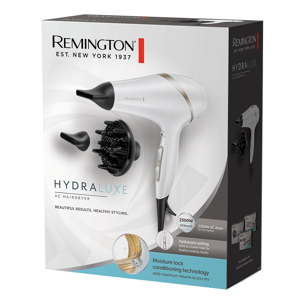 Remington Hydraluxe Hair Dryer With Moisture Ac8901