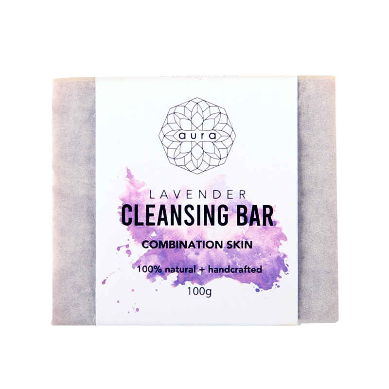 AURA LAVENDER CLEANSING BAR 100G Default Title - MamasJan Makeup