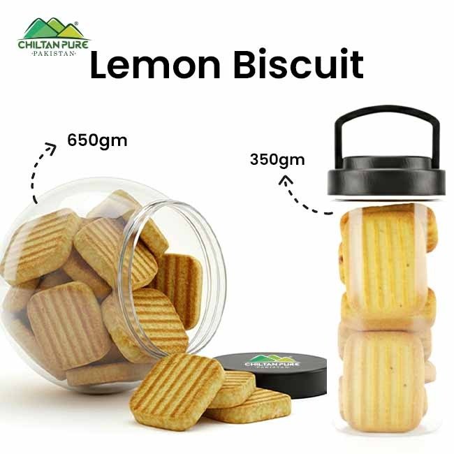 Lemon Biscuit Cookies / Made With Organic Desi Butter, Bakery Biscuit - ChiltanPure