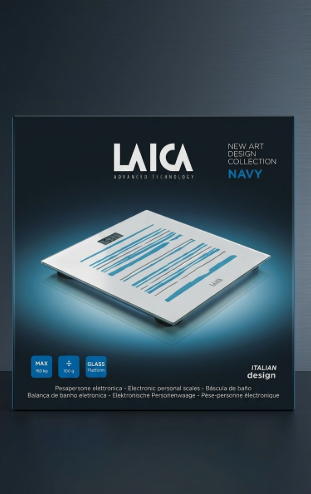 Laica New Art Design Collection Navy Electronic Personal Scale Ps 1074 - The Healthcare Shop Pakistan