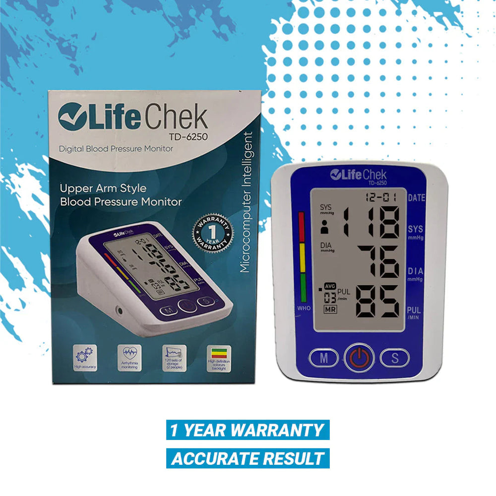 Life Check Arm Type Blood Pressure Monitor - The Healthcare Shop Pakistan