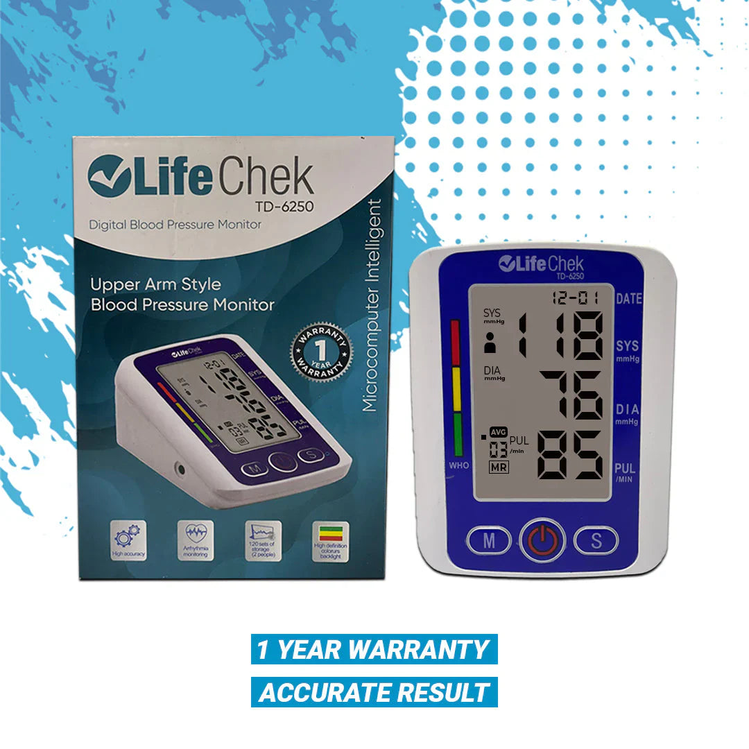 Life Check Arm Type Blood Pressure Monitor - The Healthcare Shop Pakistan