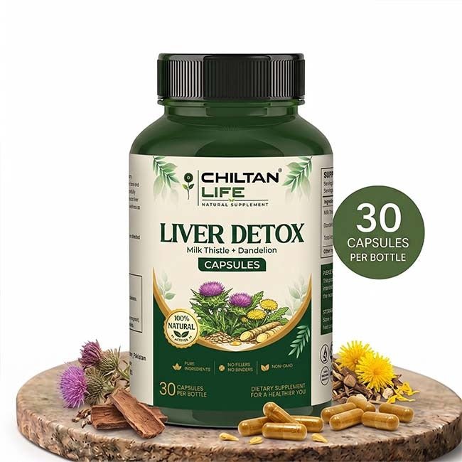 Liver Detox Capsule 100% Natural Liver Detox Capsule Tablets 30 Per Bottle 500mg - Mamasjan